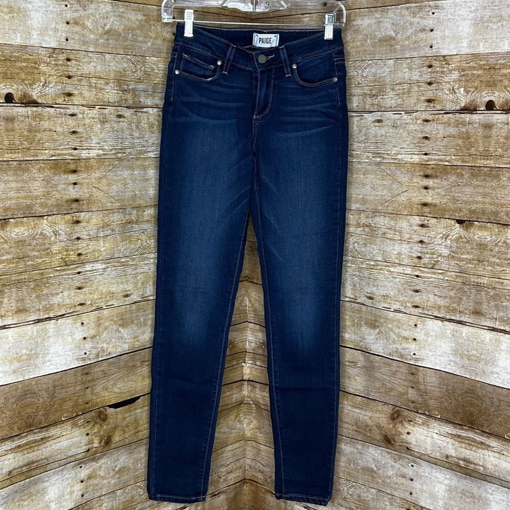 PAIGE VERDUGO ULTRA SKINNY ESSENTIAL MINIMALIST EVERYDAY WEAR SKINNY JEANS 25